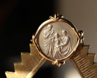 Sterling & 14k Pin/Pendant