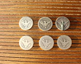 Silver Barber Quarters