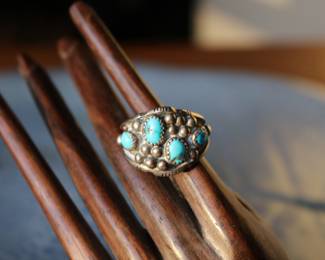 Sterling & Turquoise Men's Ring