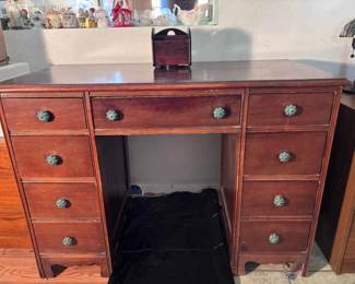 Vintage 7 Drawer Desk
