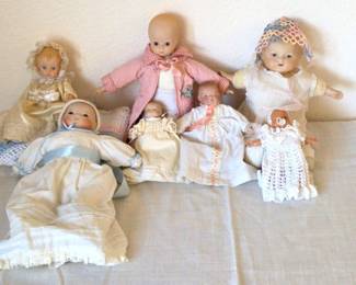 7 Baby Dolls Some Porcelain