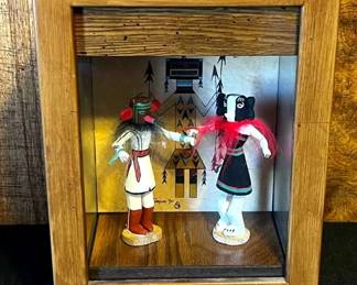 Wooden Kachina Shadow Box