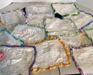 Vintage Crocheted Placemats, 