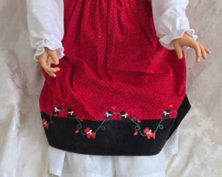 Lifesized Doll With Corduroy Jumper