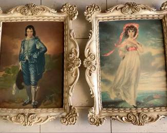 Vintage Blue Boy Pink Lady 