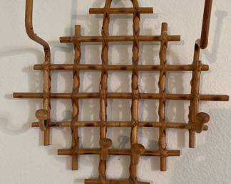 Cane Art Vintage Coat, Key Utility Hanger