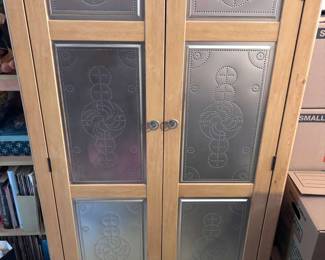 Punched Tin Front Armoire