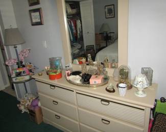 Perfume bottles and candle holders