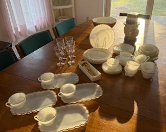 Dining Room
White glass dishes