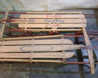 Vintage Snow Sleds * Gladding Coast King