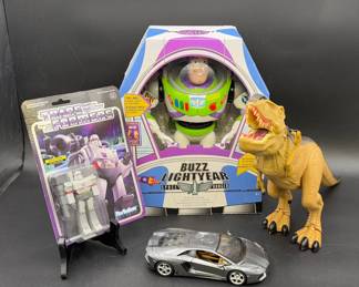 Toys… Buzz Lightyear new toy
Diecast 
Transformers 
