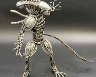 Amazing Artisan-Made ‘Alien’ * Crafted From Metal Bike Parts & More * Amazing Detail!