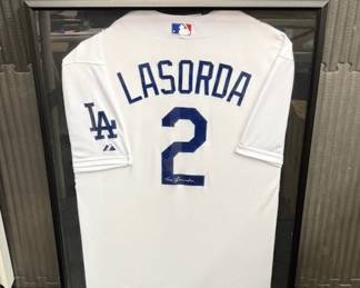 Tommy Lasorda Signed Baseball Jersey 
