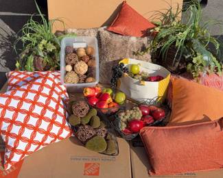 Lively pillows and decor!