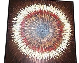 Star Burst * Extra Large Framed Painting on Canvas