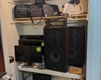 Technics Speakers, Monitors, Roll-up III Digitizer, Final Four Seat Cushions