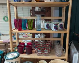 Cera owl mugs, Daniel Cremieux, Whataburger Coca Cola glass and pitcher set