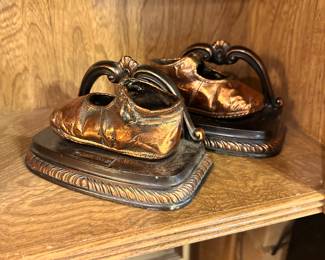 Brass Shoe Book Ends
