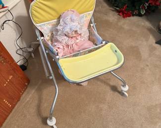 Doll and Highchair