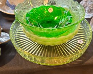 Green and Uranium Glass