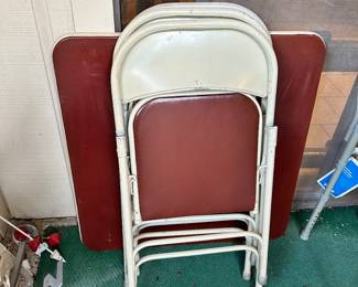 Folding Chairs and Table