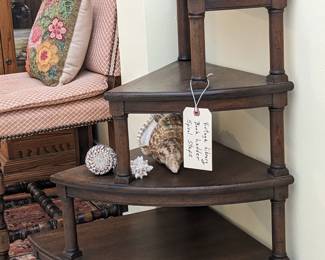 VINTAGE LIBRARY SPIRAL STEP LADDER