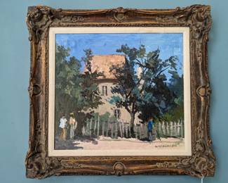 VITOLD WIESNEWSKI SIGNED OIL PAINTING