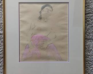 ORIGINAL SIGNED DRAWING BY R.C. GORMAN