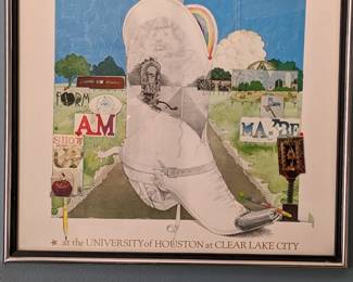 UHCL ART POSTER PRINT BY JOHN BOYTON