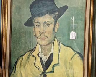 VAN GOGH "PORTRAIT OF ARMAND ROULIN" PRINT 