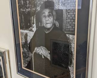 ART PHOTOGRAPHY of OLDER WOMAN WITH CANE