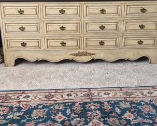 VINTAGE FRENCH PROVENCIAL TRIPLE DRESSER