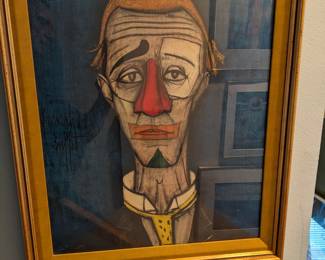 BERNARD BUFFET "TETE DE CLOWN" 1955 PRINT