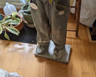 HANDMADE DENIM JEANS PLANT STAND
