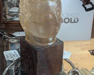 BUDDHA HEAD.   STERLING TAXCO MCM NECKLACE