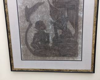 TIBETAN TEMPLE RUBBING