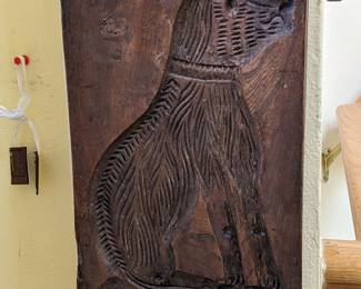 ANTIQUE CARVED WOOD DUTCH COOKIE MOLD