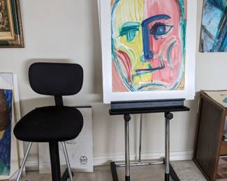 ART EASEL & CHAIR