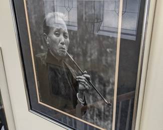 ART PHOTOGRAPHY of ASIAN WOMAN SMOKING PIPE