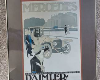 LARGE MERCEDES DAIMLER POSTER