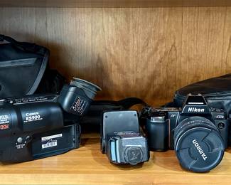 Nikon camera, Sony & Canon recorders