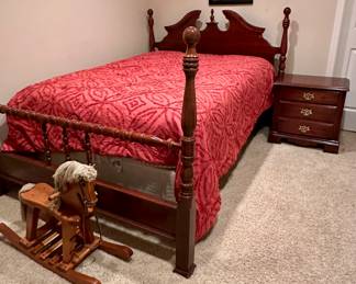 Queen Bed frame and mattress