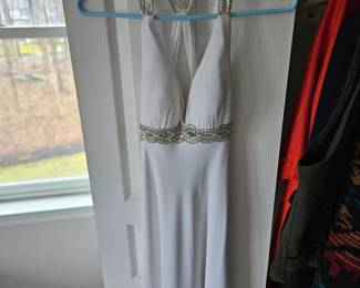 White Beaded Gown 