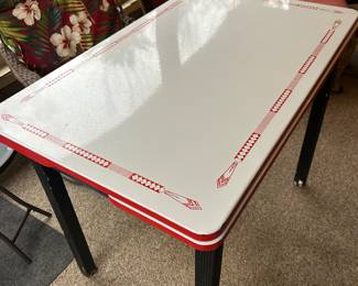 Antique Enamel Table