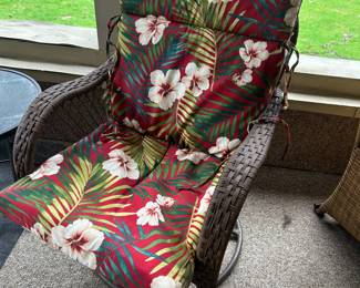 1 of 2 Wicker Chairs