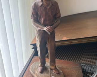 Golfer Statue