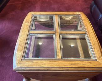 Oak and glass Coffee Table