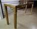 Vintage Brass Console Table with Glass Top