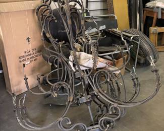 Very Large Wrought Iron Chandelier 