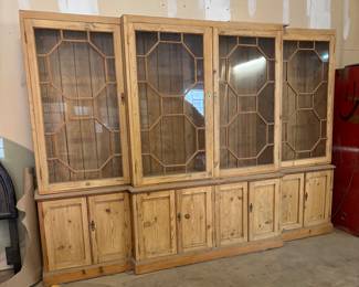 Large Irish Pine Breakfront 